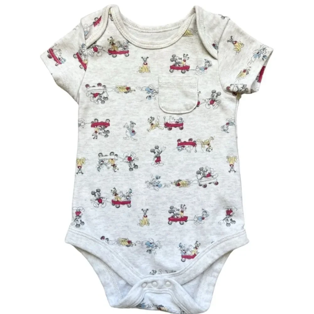 Disney Baby Unisex Short Sleeve Onesie & Pants Outfit. Matching Set. 3-6 Months.